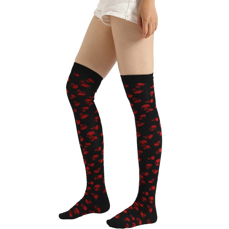 Style Skull Stockings Knee Socks